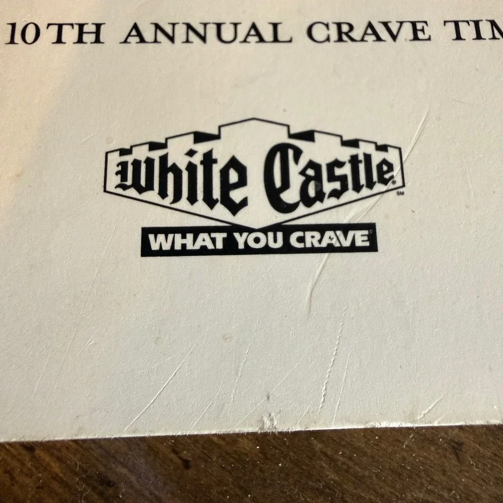White‎ Castle 10th Annual Cookbook 2001 Thinking Outside the Box Vintage